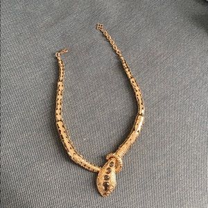 BCBGMaxAzria golden snake necklace